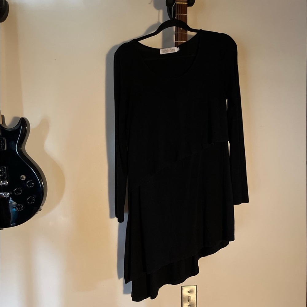 Latched Mama Black Asymmetrical top